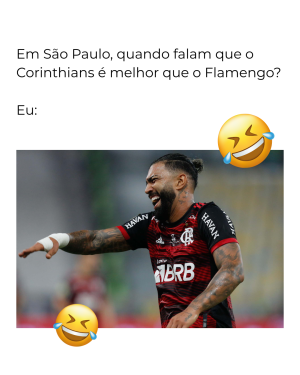 Disseram que Flamengo = Corinthians pela torcida numerosa. 